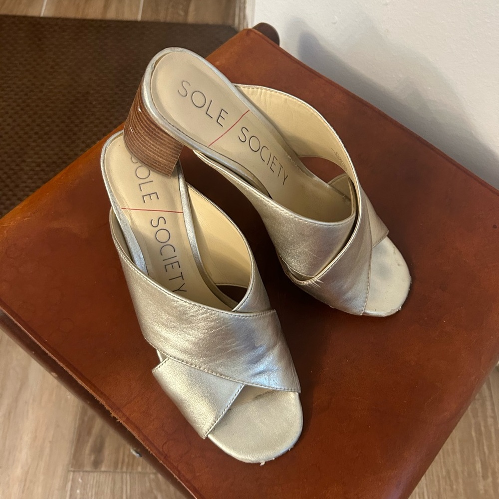 Sole Society Women’s Gold Sandal